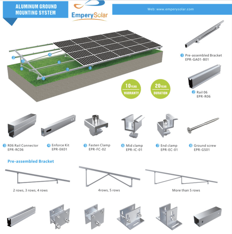 Aluminium Ground Mounting System