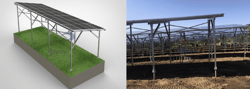 solar farmland structure