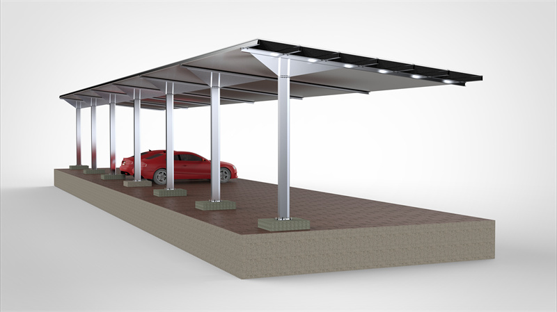 carbon steel cheap carport solar racking mount structure system