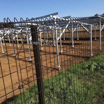 barbed wire chain link fence